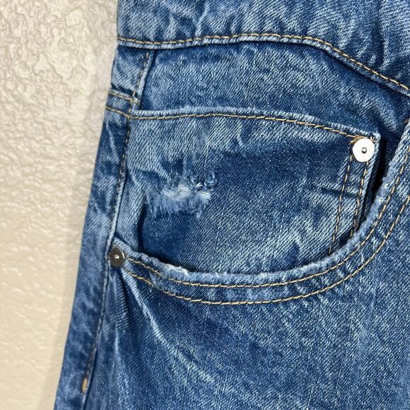 Indigo Rein Blue denim jeans low rise jeans size 15 baggy wide leg hippie retro - Picture 8 of 14